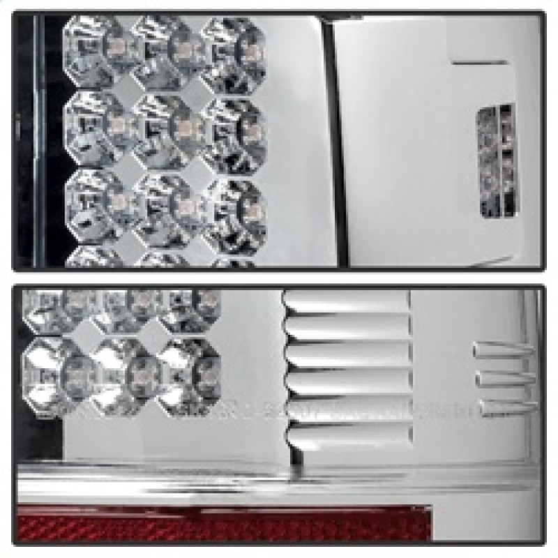 Spyder LED Tail Lights Chrome for 08-15 Ford Super Duty