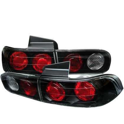 Spyder Euro Style Tail Lights Black for 94-01 Acura Integra 4Dr