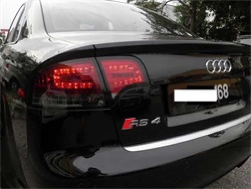 Spyder LED Tail Lights Red Clear for 06-08 Audi A4 4Dr
