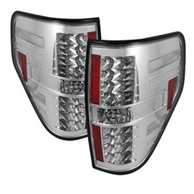 Spyder LED Tail Lights Chrome for 09-14 Ford F150