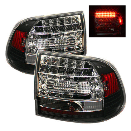 Spyder LED Tail Lights Black for 03-07 Porsche Cayenne