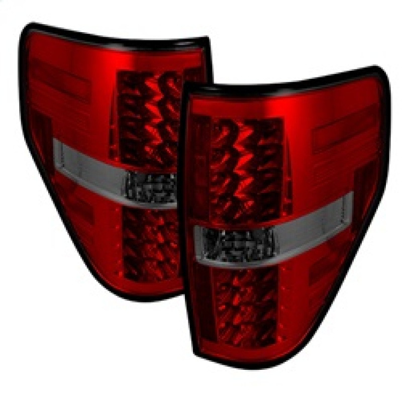 Spyder LED Tail Lights Red Smoke for 09-14 Ford F150