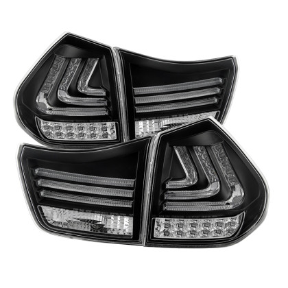 Spyder LED Tail Lights Black for 04-09 Lexus RX330/RX350