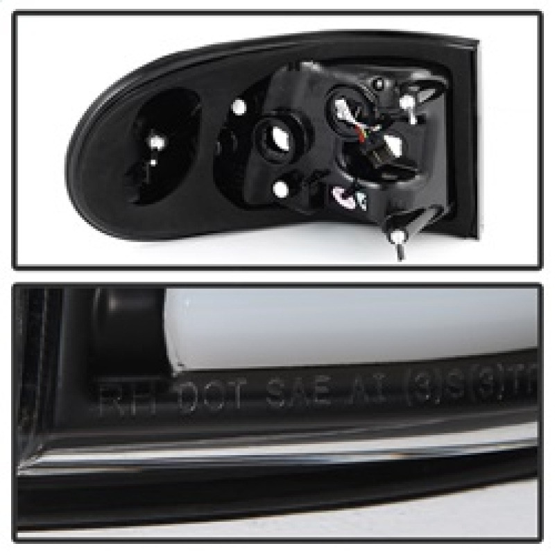 Spyder Light Bar LED Tail Lights Black for 07-13 Toyota FJ Cruiser