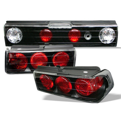 Spyder Euro Style Tail Lights Black for 88-91 Honda CRX