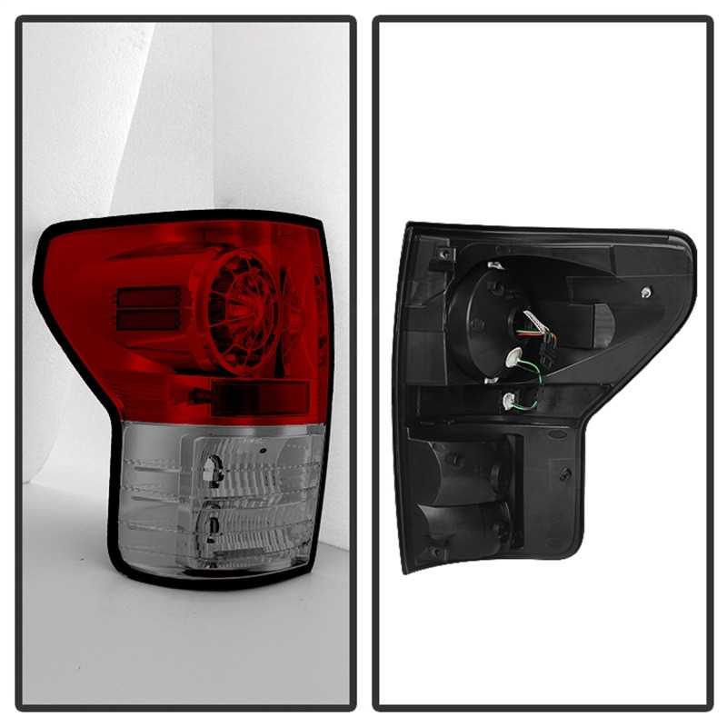 Spyder LED Tail lights Red Clear for 07-13 Toyota Tundra