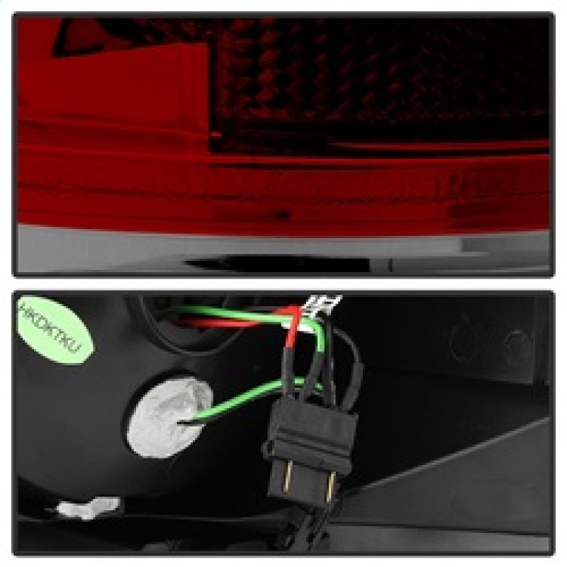 Spyder LED Tail lights Red Clear for 07-13 Toyota Tundra