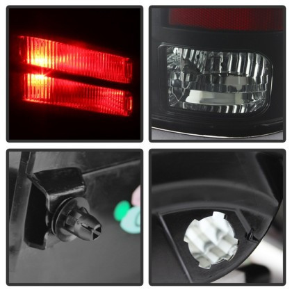 Spyder LED Tail Lights Incandescent- Black Smoke for 09-14 Ram 1500