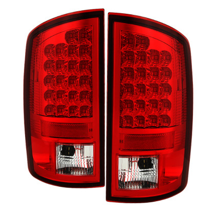Spyder LED Tail Lights Red Clear for 07-08 Dodge Ram 1500 / 07-09 Ram 2500/3500