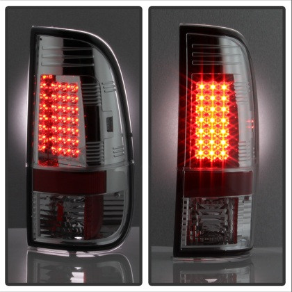 Spyder LED Tail Lights Chrome for 97-03Ford F150 / 99-07 F250/350/450 Super Duty