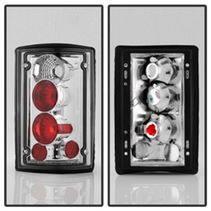 Spyder Euro Tail Lights Chrome for 00-06Ford Excursion / 95-06 Econoline