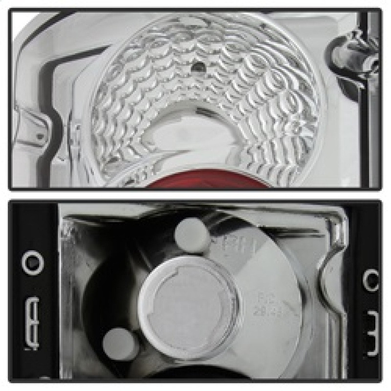 Spyder Euro Tail Lights Chrome for 00-06Ford Excursion / 95-06 Econoline
