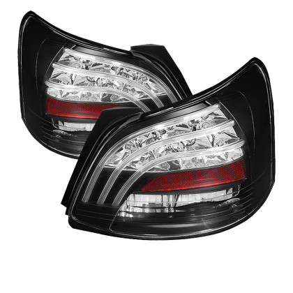 Spyder LED Tail Lights Black for 07-09 Toyota Yaris 4Dr