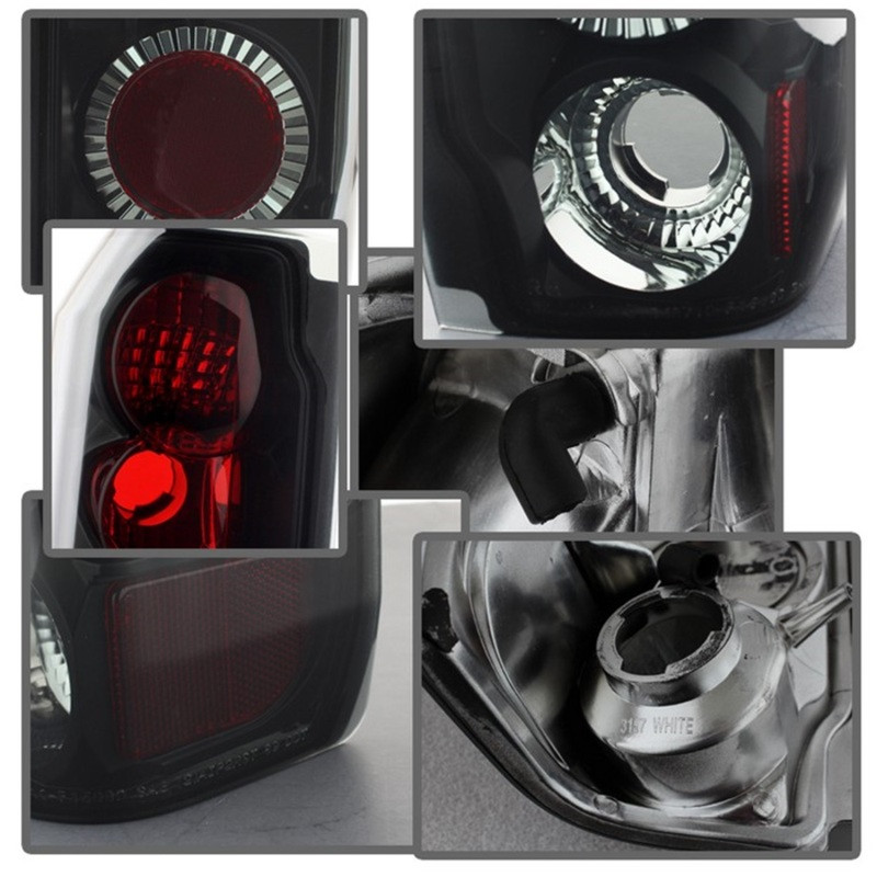 Spyder Euro Style Tail Lights Black Smoke for 87-96 Ford F150 / 88-96 Ford Bronco