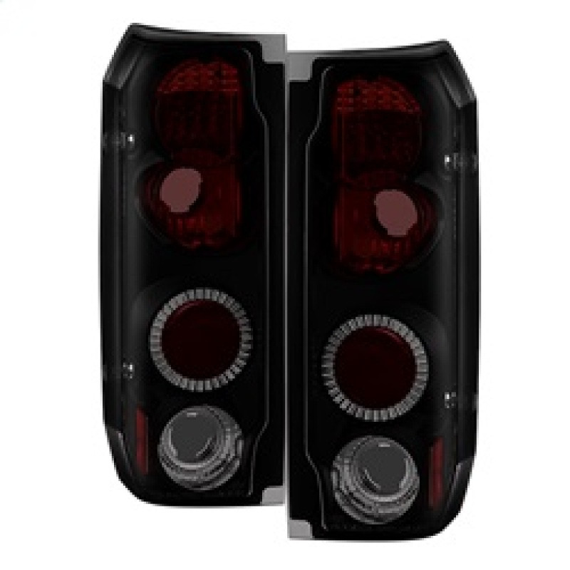 Spyder Euro Style Tail Lights Black Smoke for 87-96 Ford F150 / 88-96 Ford Bronco