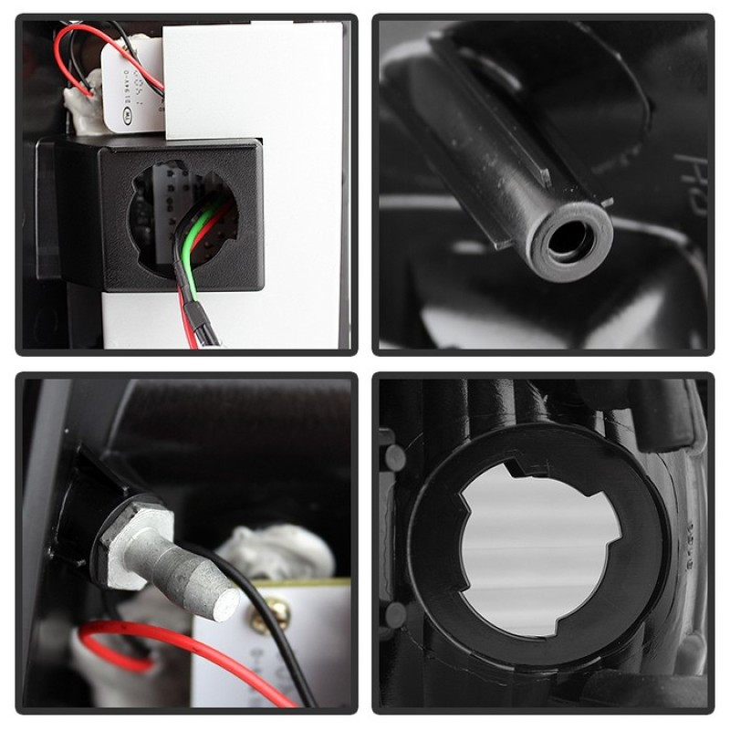 Spyder LED Tail Lights Black Smoke for 97-03 Ford F150 / 99-07 F250 Super Duty