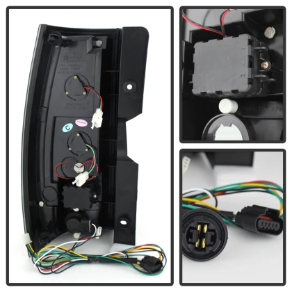 Spyder LED Tail Lights Black Smoke for 07-14 Suburban / Yukon/ Yukon Denali