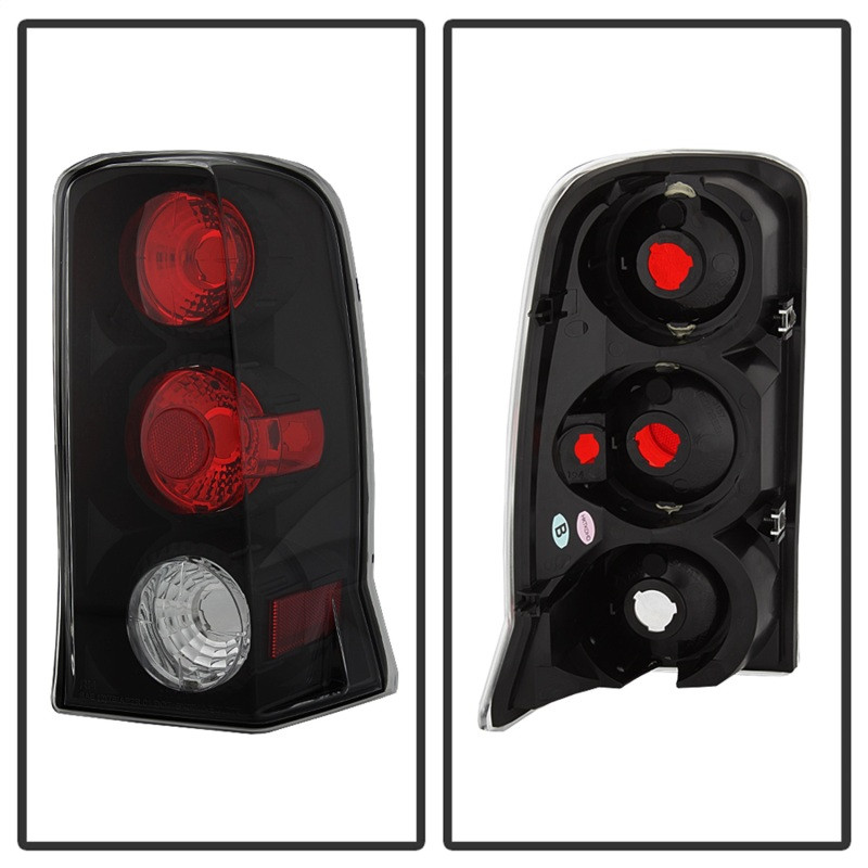 Spyder Euro Style Tail Lights Black for 02-06 Cadillac Escalade SUV (Not EXT)
