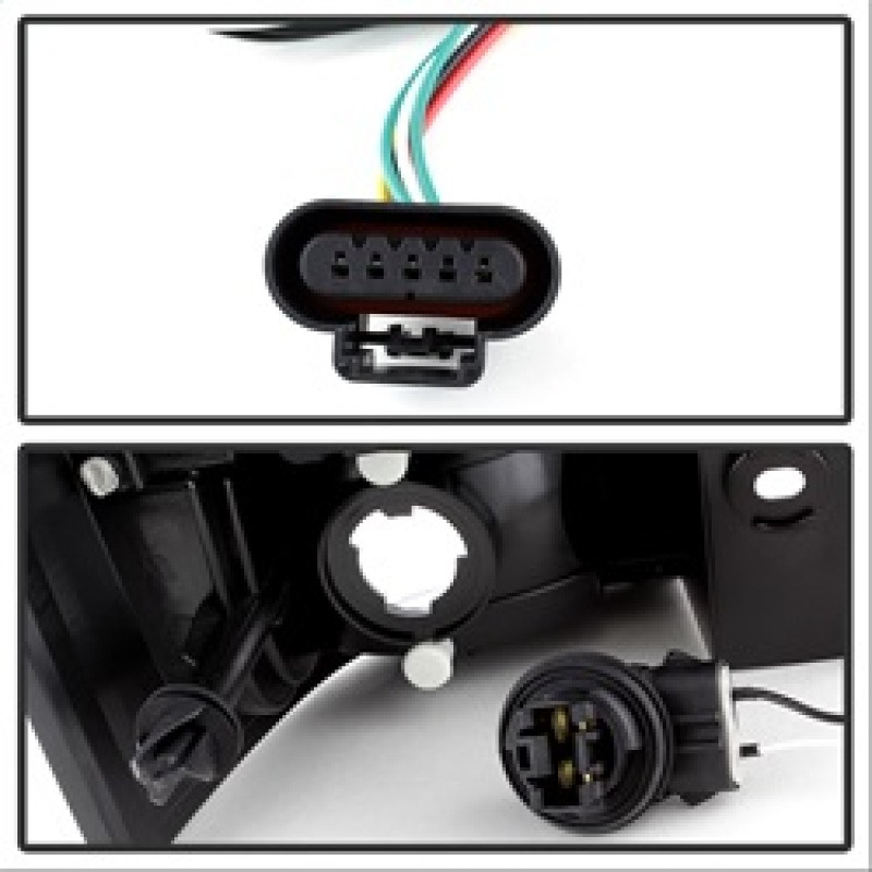 Spyder LED Tail Lights Red Clear for 07-14 Chevy Suburban / Yukon/ Yukon Denali