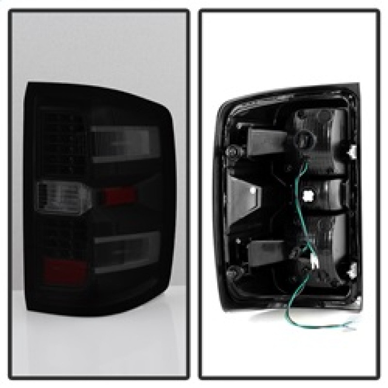 xTune LED Tail Lights - Black Smoked for 14-16 Chevy 1500 / Silverado 2500HD