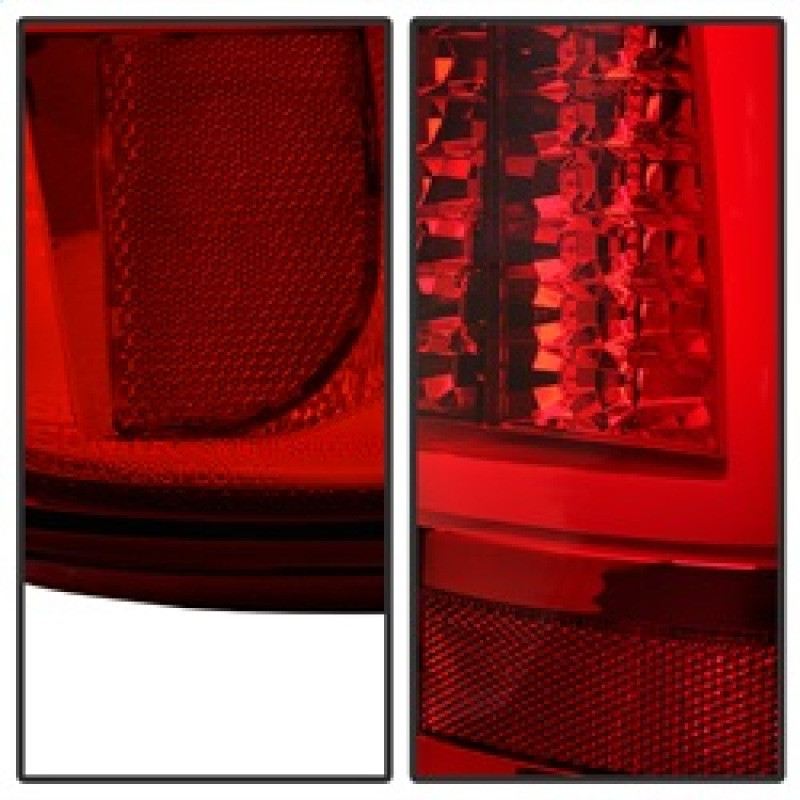 Spyder Version 2 LED Tail Lights - Red Clear for 03-06 Silverado 1500/2500