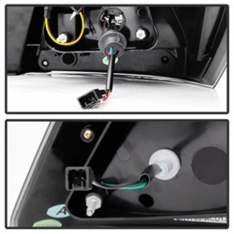 Spyder LED Tail Lights - Black for 2013-2015 Honda Accord 4DR