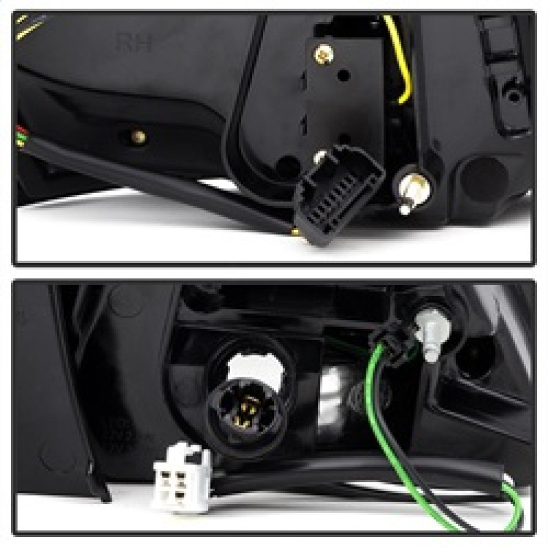 Spyder LED Tail Lights Black for 07-11 Lexus GS 350