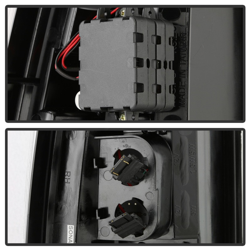 Spyder LED Tail Lights - All Black for 03-06 Chevy Silverado