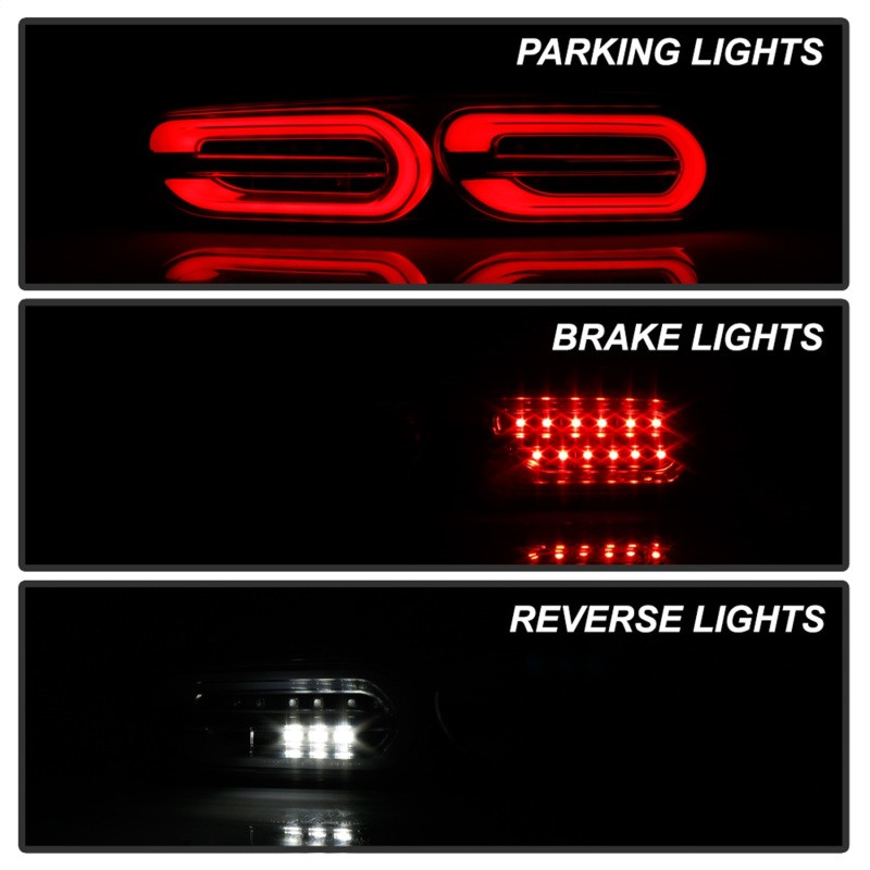 Spyder LED Tail Lights Black for 16-18 Chevy Camaro (Do Not Fit Halogen Model)