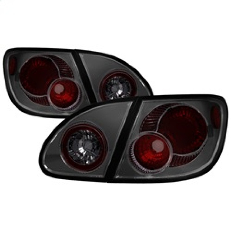 Spyder Euro Style Tail Lights Smoke for 03-08 Toyota Corolla