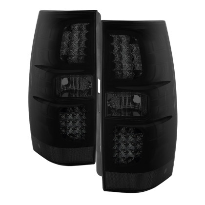 Spyder Xtune LED Tail Lights Black Smoked for 07-14 Yukon/Yukon Denali