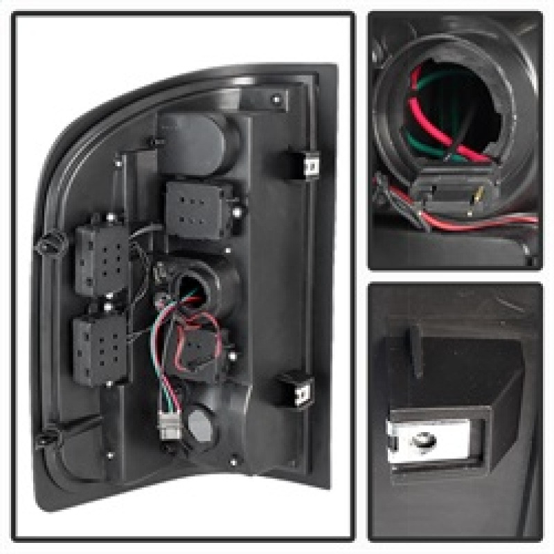 Xtune LED Tail Lights Black Smoke for 07-13 Chevy Silverado