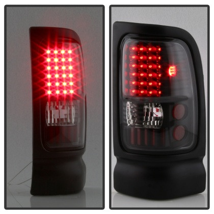 Xtune LED Tail Lights Black for 94-01 Dodge Ram 1500 / 94-02 Ram 2500/3500