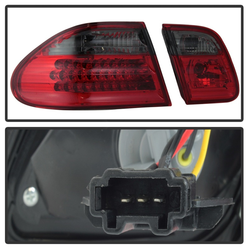 Xtune LED Tail Lights Red Smoke for 96-02 Mercedes Benz W210 E-Class