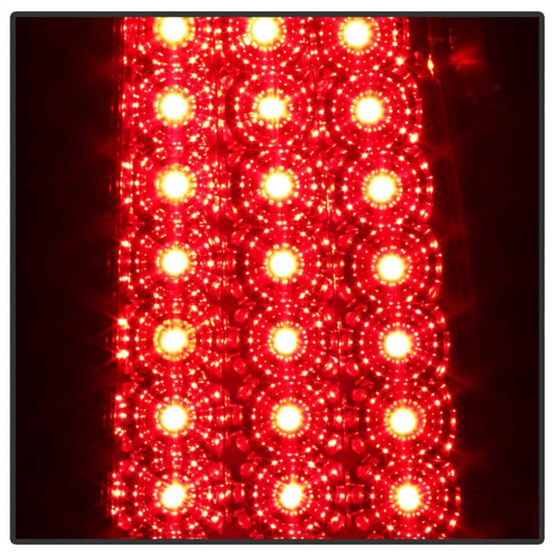 Spyder Xtune LED Tail Lights Red Clear for 99-02 Silverado 1500/2500/3500