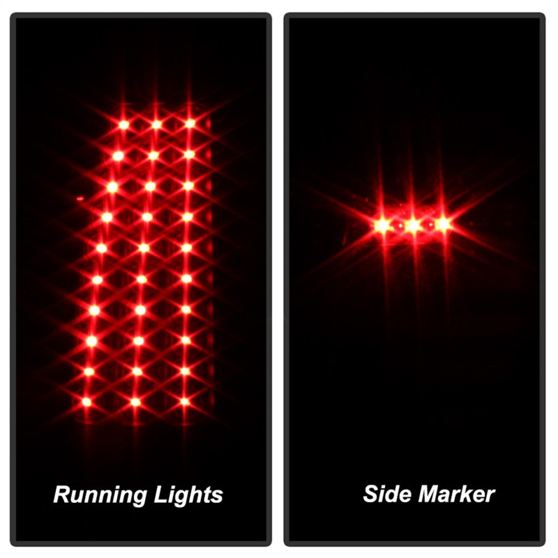 Spyder Xtune LED Tail Lights Black for 99-02 Silverado 1500/2500/3500
