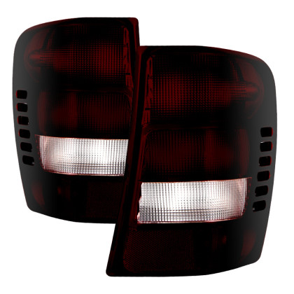 Spyder Xtune Tail Lights Red Smoked for 1999-2002 Jeep Grand Cherokee