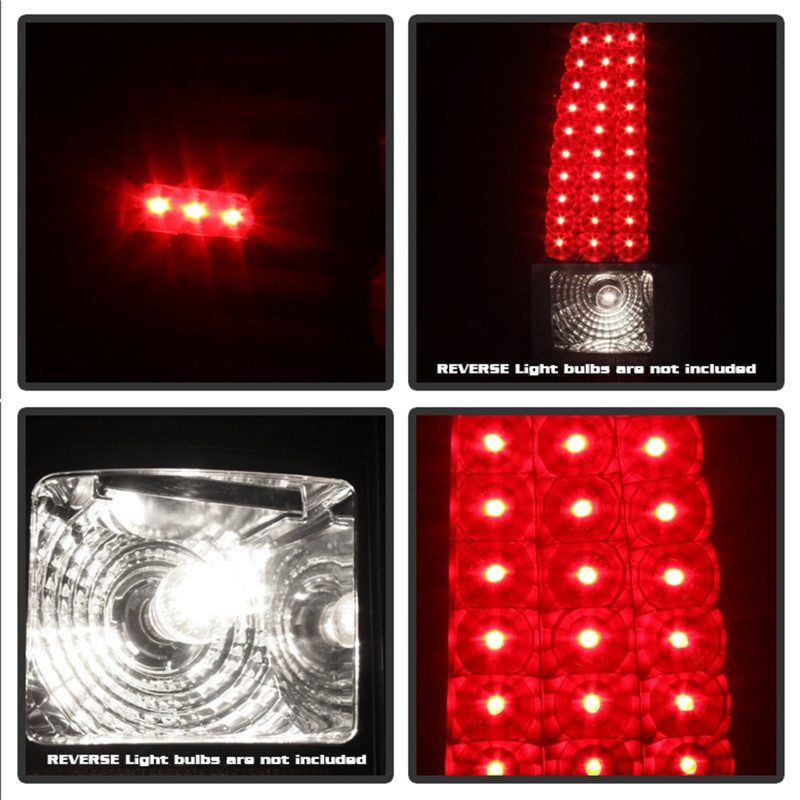 Xtune LED Tail Lights Black for 03-06 Silverado 1500/2500