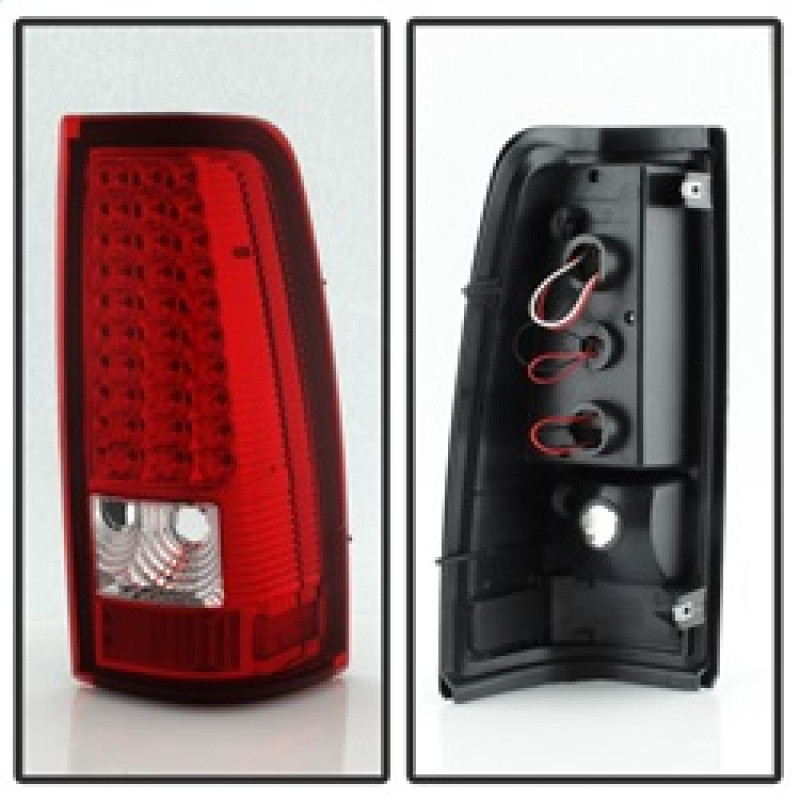 Xtune LED Tail Lights Red Clear for 03-06 Silverado 1500/2500/3500