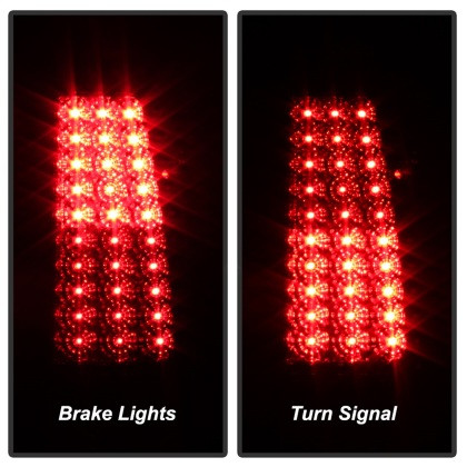 Spyder Xtune LED Tail Lights Red Smoke for 99-02 Silverado 1500/2500/3500