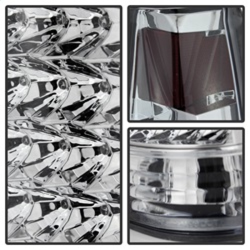 Spyder Xtune LED Tail Lights Chrome for 99-00 Yukon Denali