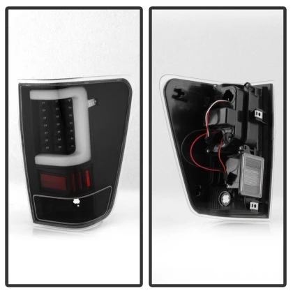 xTune Light Bar LED Tail Lights - Black for 04-15 Nissan Titan