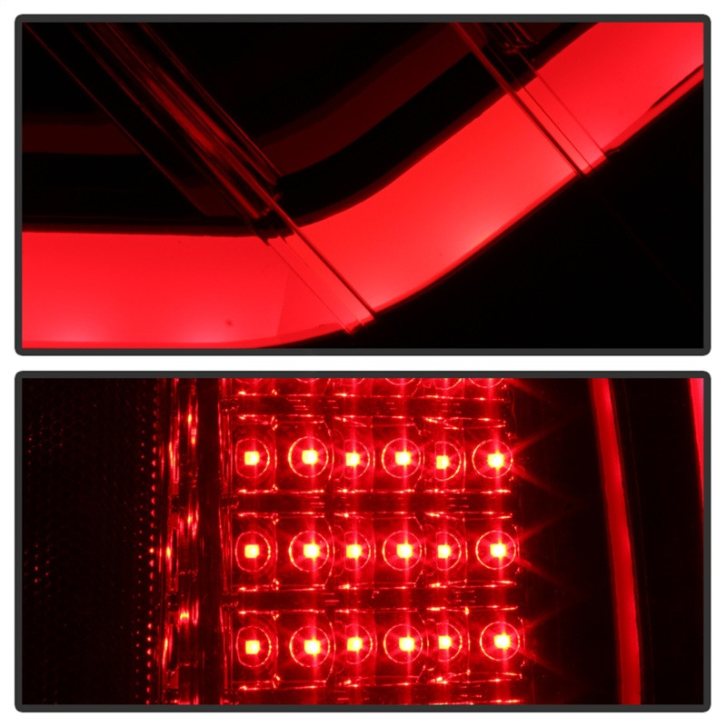 xTune Light Bar LED Tail Lights - Red Clear for 09-14 Ford F-150