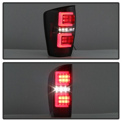 Spyder LED Tail Lights - Black for 16-17 Toyota Tacoma