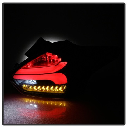 Spyder LED Tail Lights w/Indicator/Reverse - Black  for 15-17 Focus Hatchback