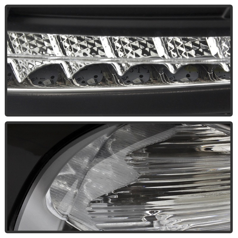 Spyder LED Tail Lights w/Indicator/Reverse - Black  for 15-17 Focus Hatchback