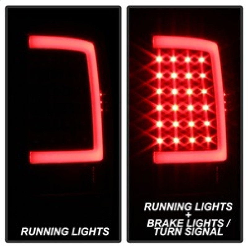 xTune LED Tail Lights - Black for 13-18 Dodge Ram 1500