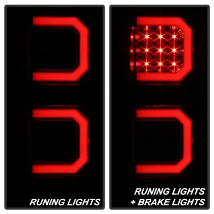 Spyder V2 Light Bar LED Tail Lights - Smoke for 07-13 Toyota Tundra