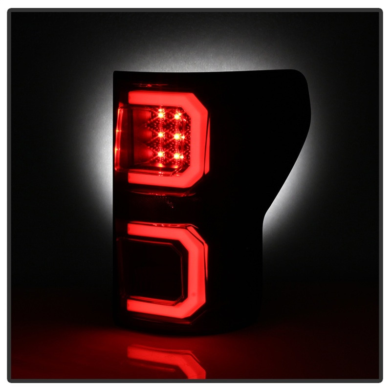 Spyder V2 Light Bar LED Tail Lights - Black for 07-13 Toyota Tundra