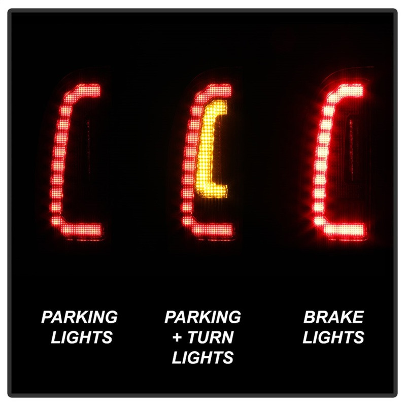 Spyder LED Tail Lights Black for 05-15 Toyota Tacoma (Not Compatible w/OEM LEDS)